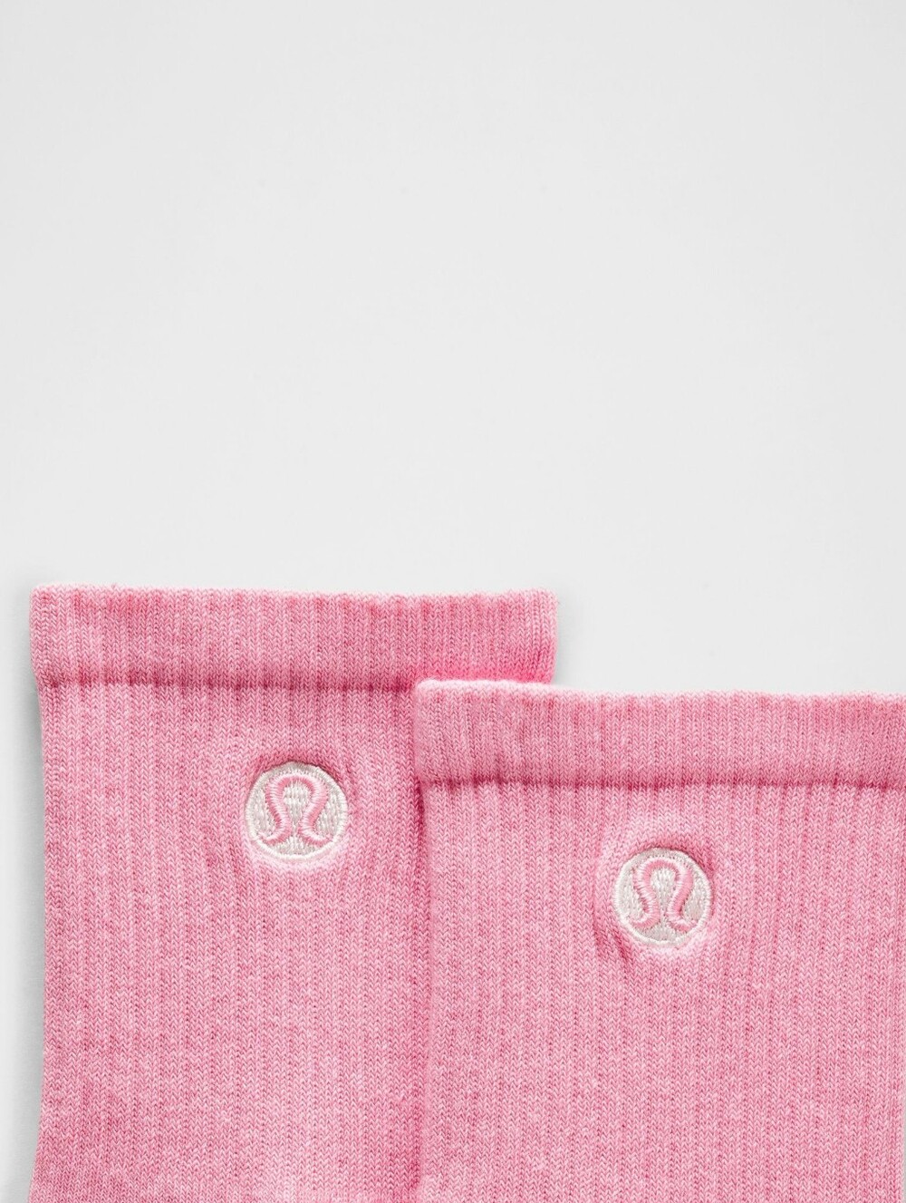 Lululemon Daily Essential Socks in Candy Cloud Pink Sz Med Womens 7 - 9